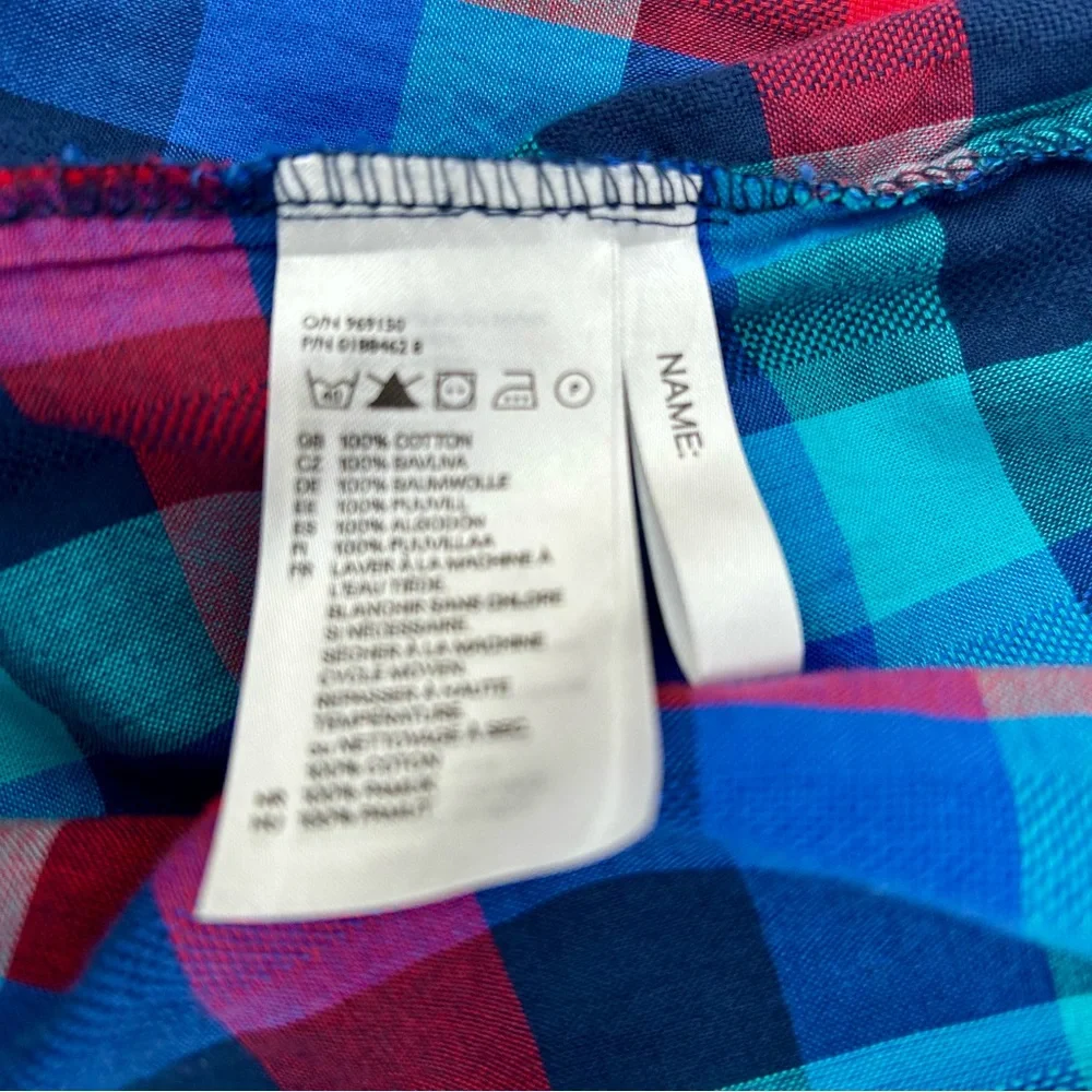 H&M Plaid Button Down Kids Shirt Ride and Rule Sz.9-10